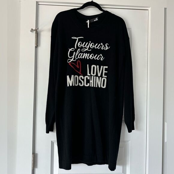 Love Moschino wool knit full sleeve sweater dress - Picture 10 of 10